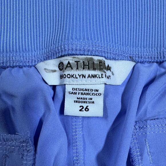Athleta Brooklyn Ankle Pant Violet Periwinkle Women's Size 26 New With Tags - Picture 5 of 12